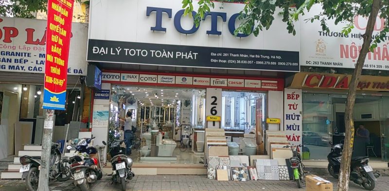 Địa chỉ liên hệ showroom Toto Toàn Phát